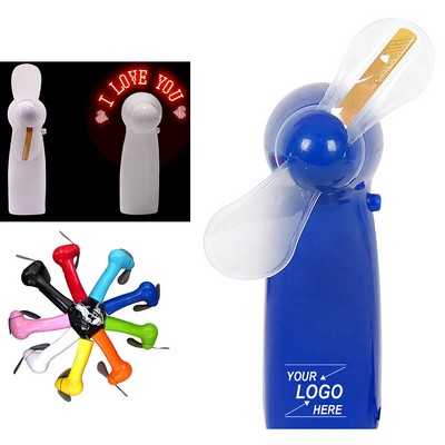 Portable Programmable LED Handheld Fan