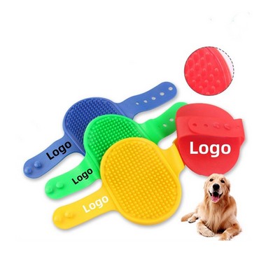 Pets Rubber Grooming Brush Dogs Cats Shedding Cleaning Hair Removal Tool