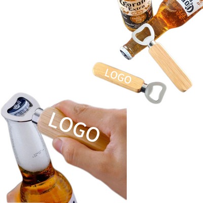 Beer Opener With Wooden Handle