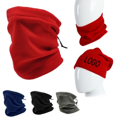 Polar Fleece Neck Scarf Hat