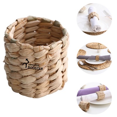 Straw Napkin Ring Holder