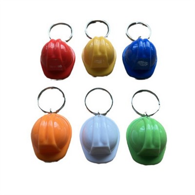 Mini plastic safety helmet keychain