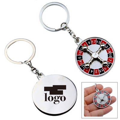 Metal Rotatable Turntable Keychain