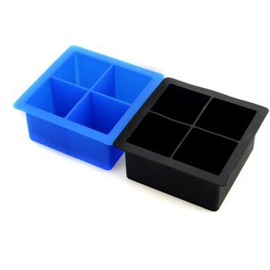 4 Holes Large Square Ice Cube Tray