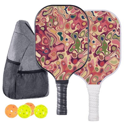 Wooden Pickleball Set w/ Backpack