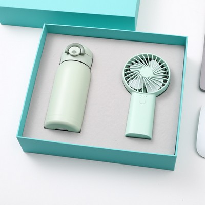 Promotional Gift Set-Thermos Bottle & Fan