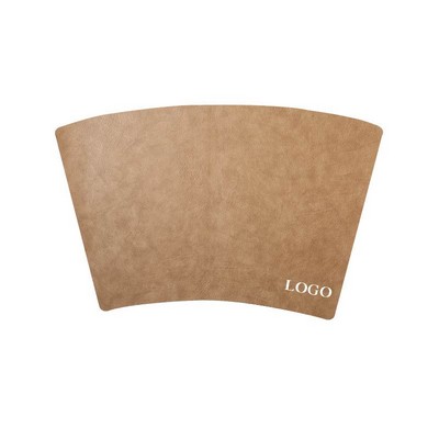 Customized leather table mat