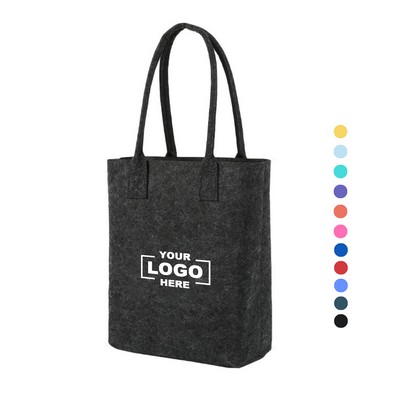 Compact Felt Tote Bag for Shopping