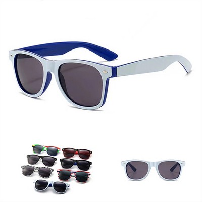 Two Tone Classic Polarized Sunglasses