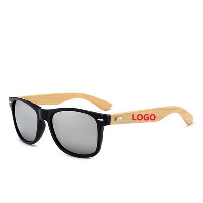 Custom Logo Bamboo Wood Sunglasses