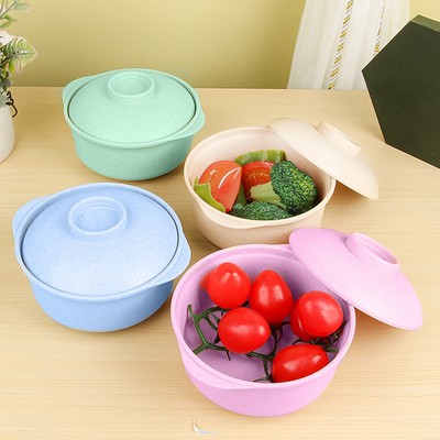 4 4/5" Eco-Friendly Wheat Straw Bowl/Spoon