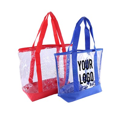 Clear Stadium Security Open Tote Bag