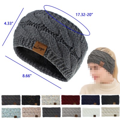 Women Knit Cable Headbands