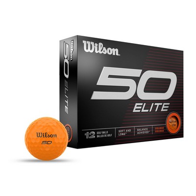 Wilson Staff 50 Elite Orange Golf Balls