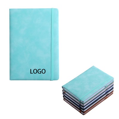 A5 Business Leather PU Elastic Notebook