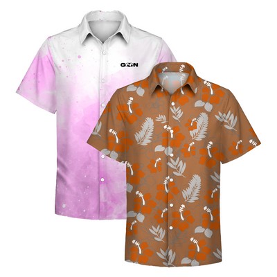 135gsm Women's Dye-Sublimation Stretch Hawaiian Shirt