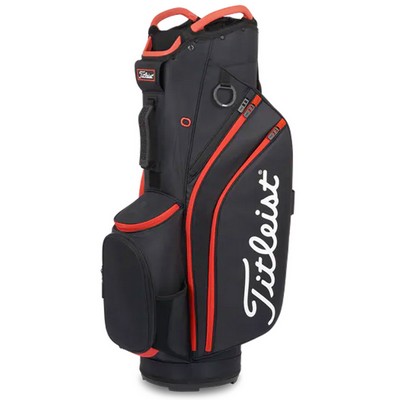 Titleist Cart 14 2023 Cart Bag - Black/Black/Red