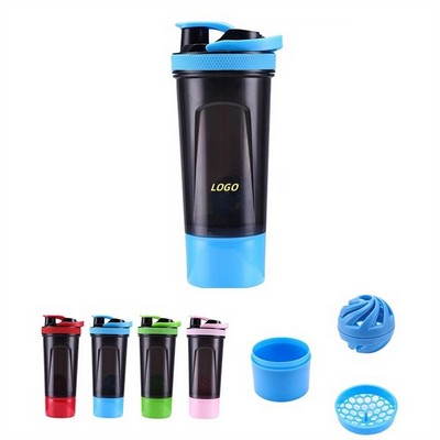 Two-Layer Bpa-Free Shaker Bottle Cup