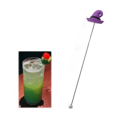 7.68 L Stainless Steel Witch HatTop Beverage Stirrers Coffee Stick