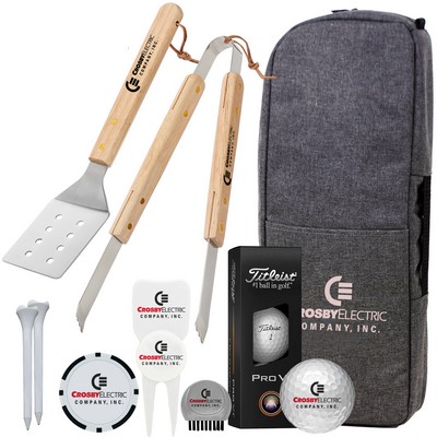 BBQ & Beverages Golf Kit w/Titleist Pro V1 Golf Balls