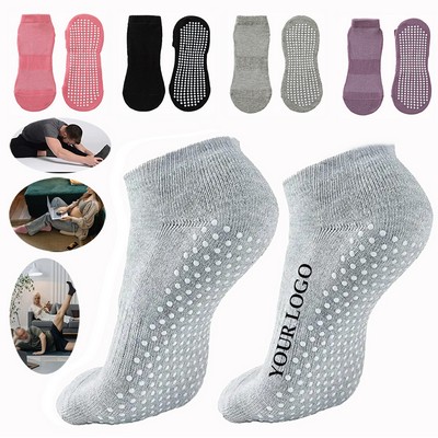 Anti Slip Fitness Trainer Grip Sports Pilates Yoga Trampoline Socks