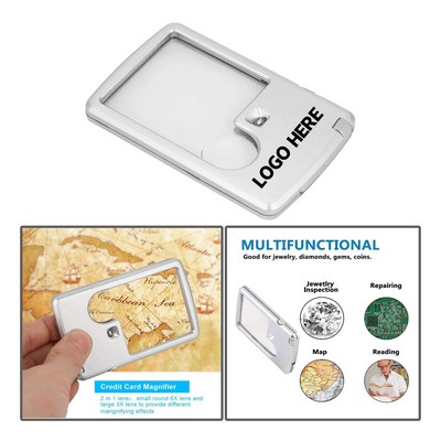 6X & 3X Illuminated Hands-Free Lighted Magnifier