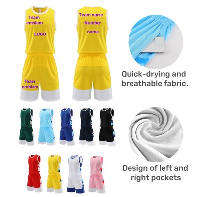 Breathable Quick Dry Custom Basketball Team Jersey