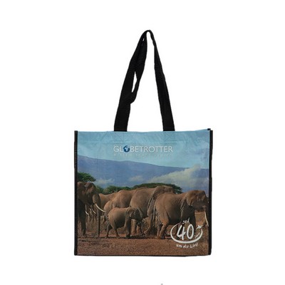 Custom Full Color RPET Laminated Shopper Tote