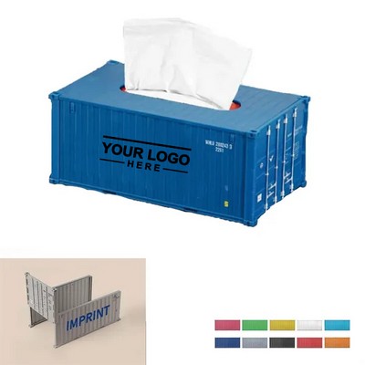 Shipping Container Tissue Box Cover