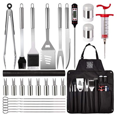 26pcs BBQ Apron and Utensil Set