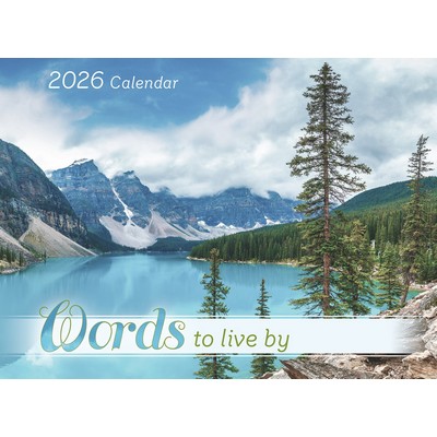 2026 Words To Live By Calendar