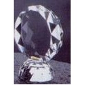 Crystal Faceted Circle Award (2-5/8"x2¼"x1½")