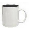 11 Oz. C Handle 2 Tone Mug (White Out/ Black Interior)