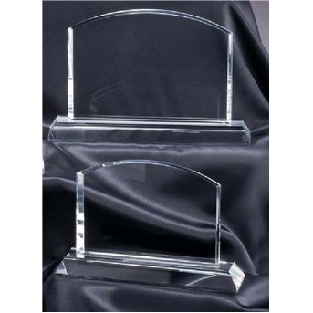 Arched Rectangle Crystal Award - Medium