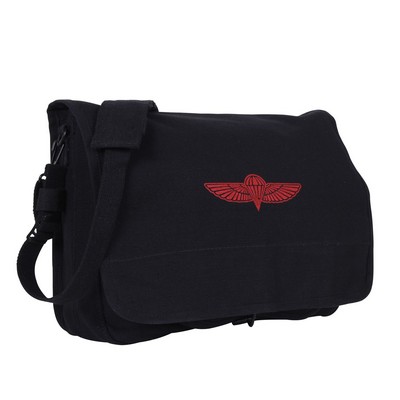 Black Israeli Paratrooper Shoulder Bag