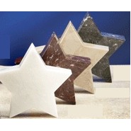 4.5" White Marble Star Award