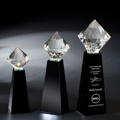 11" Brilliant Crystal Diamond Award