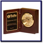 Rosewood Piano Finish Book Clock (5.375"x4.25"x1.875")