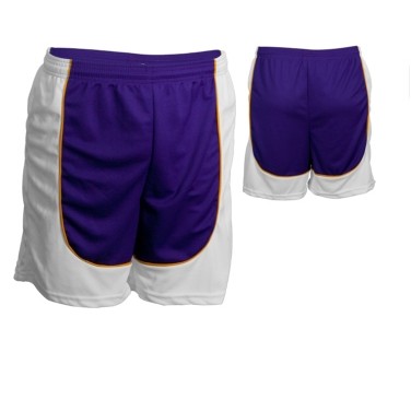 Youth Cool Mesh Short w/ Contrast Front & Back Panel & Piping (7" Inseam)