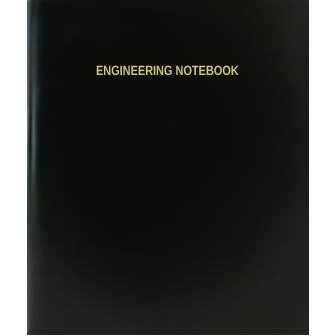 Bonded Leather Large Engineering Grid / 96 Page Notebook