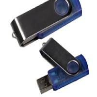 Translucent Flash Memory Drive V2.0 w/Swivel Cap