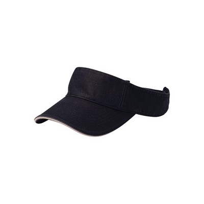 Pro Style Cotton Twill Washed Visor