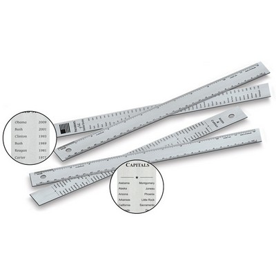 12" US Presidents Aluminum Ruler