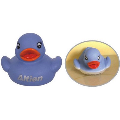 Rubber Color-Changing Blue to White Duck Toy