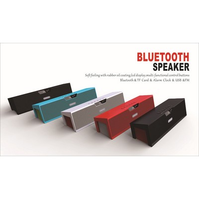 Wireless Speaker w/Alarm Clock & Two Speakers