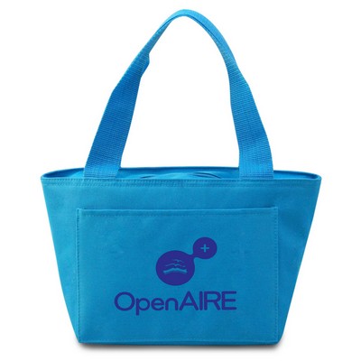 Sporty Cooler Tote--Turquoise (1-Color Imprint)