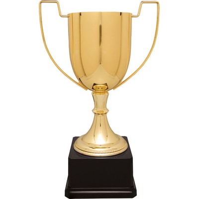 Golden Crown Metal Trophy Cup 14 1/4"H