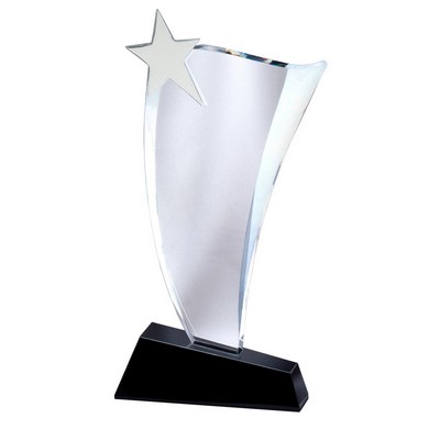 Small Crystal Wave Award w/Silver Star