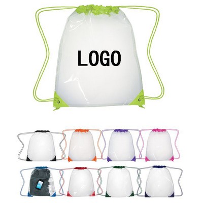 PVC Clear Drawstring Backpack