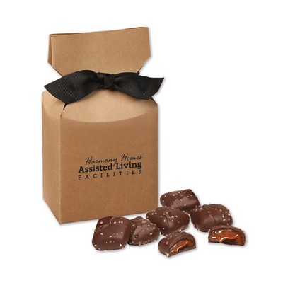 Kraft Gift Box w/Chocolate Sea Salt Caramels